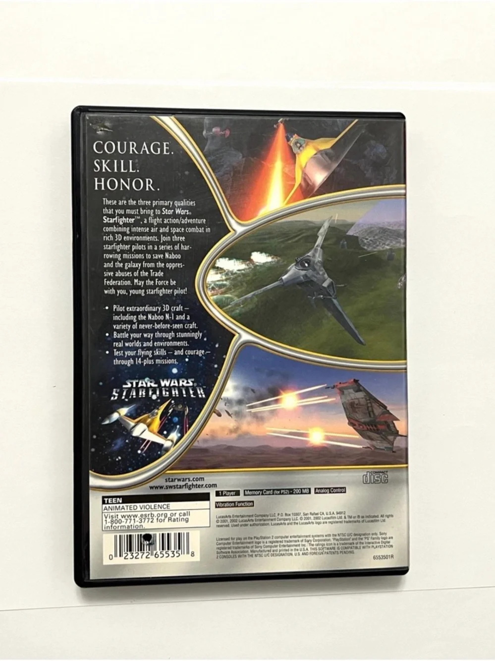 Star Wars: Starfighter (Sony PlayStation 2, 2002) CIB Greatest Hits Complete